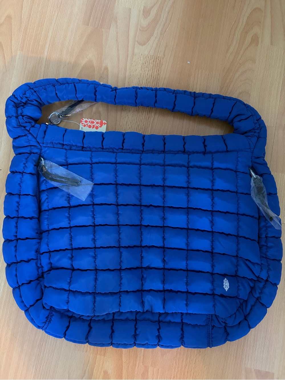 Sold out Free People Plush Quilted Blue Shoulder Bag